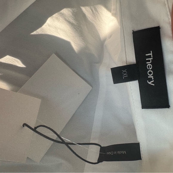 Theory Classic White women’s Shirt XXL - Picture 7 of 10